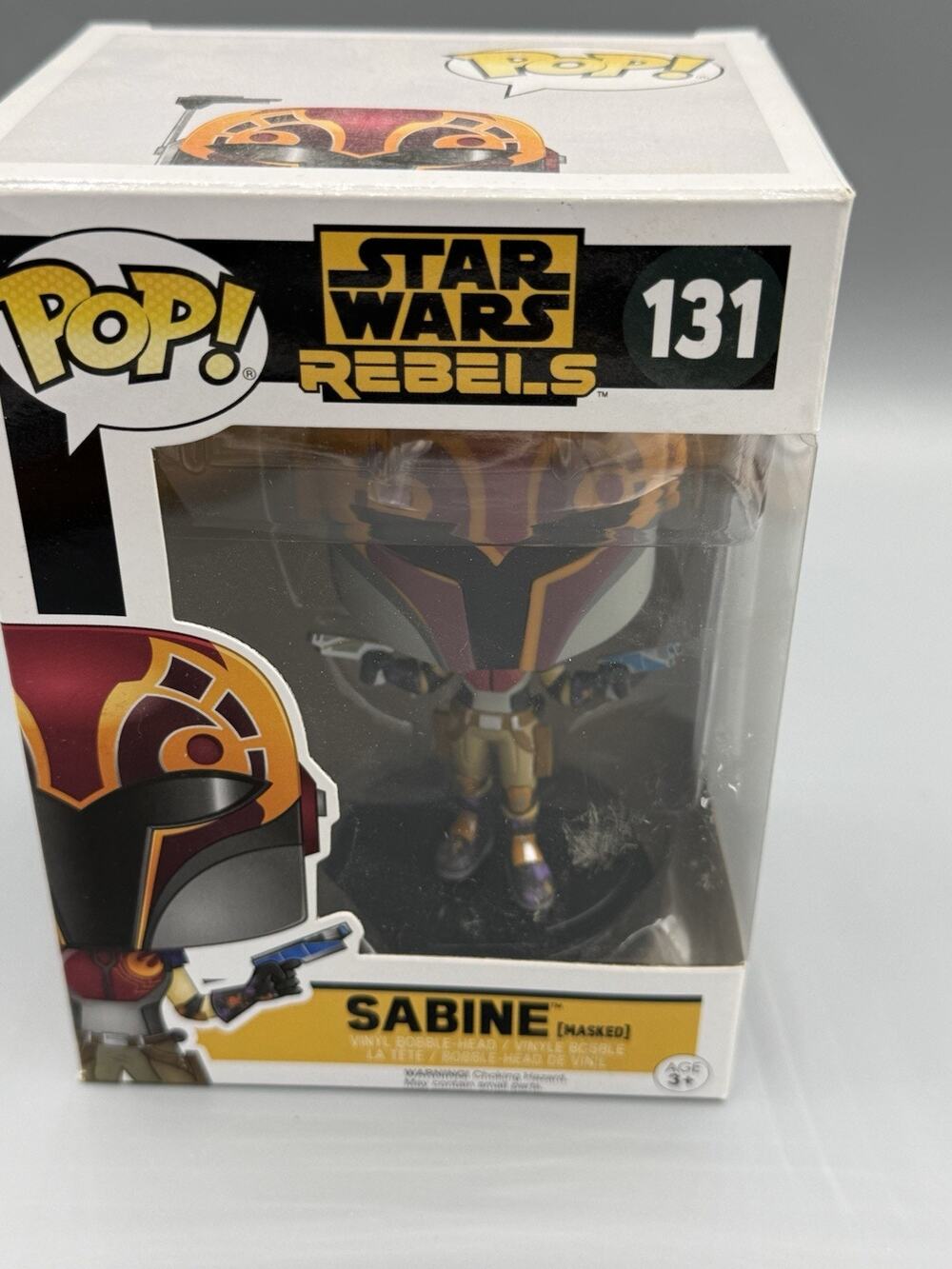 Funko Pop Star Wars Rebels Sabine Masked #131 Vinyl Bobble-Head Figure NIB
